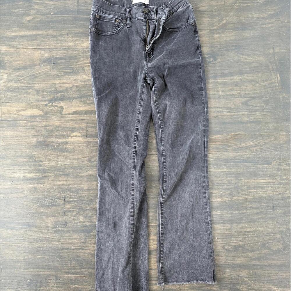 Madewell faded grey Cali Demi-boot jeans